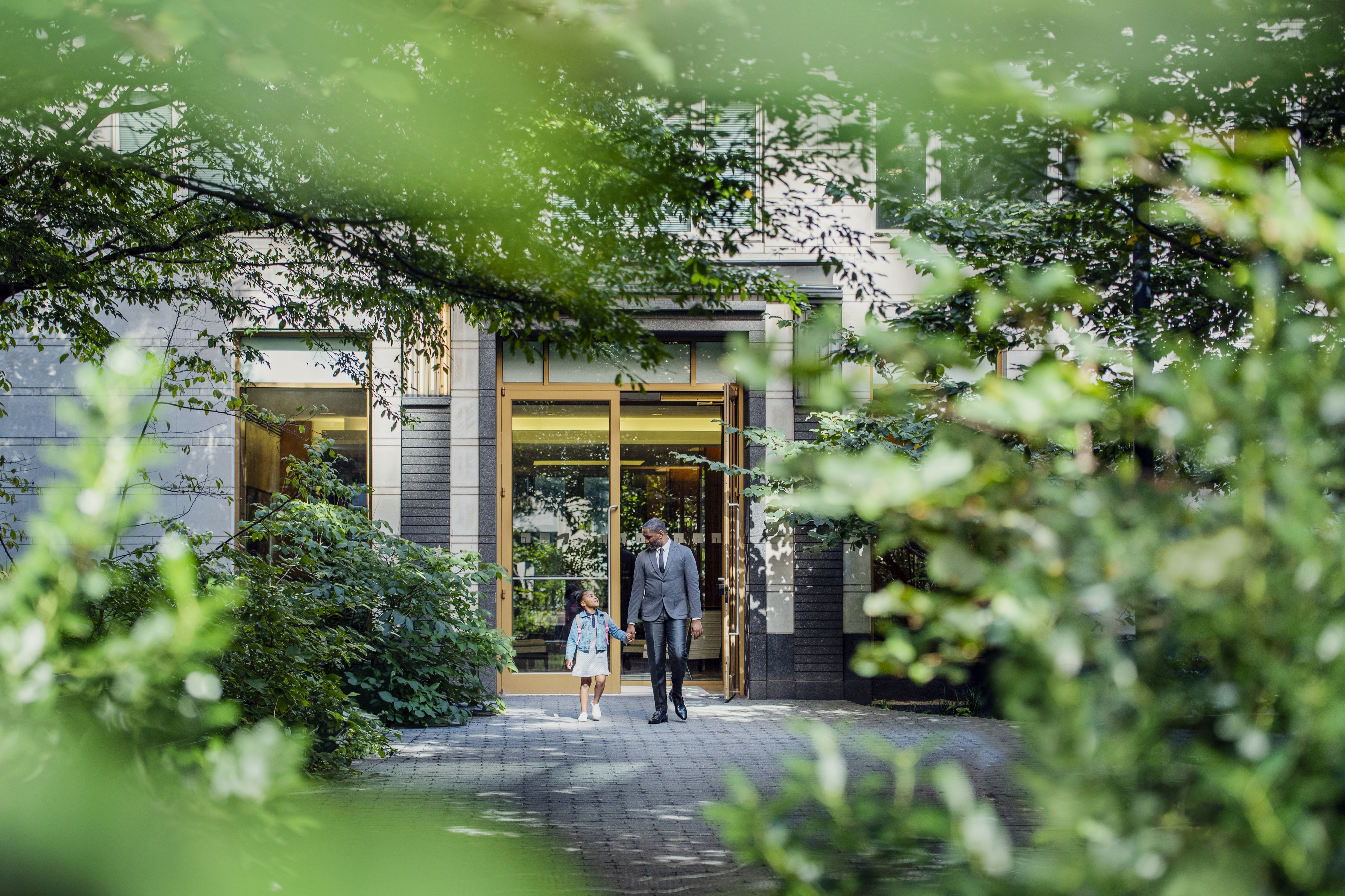 Entranceway through trees